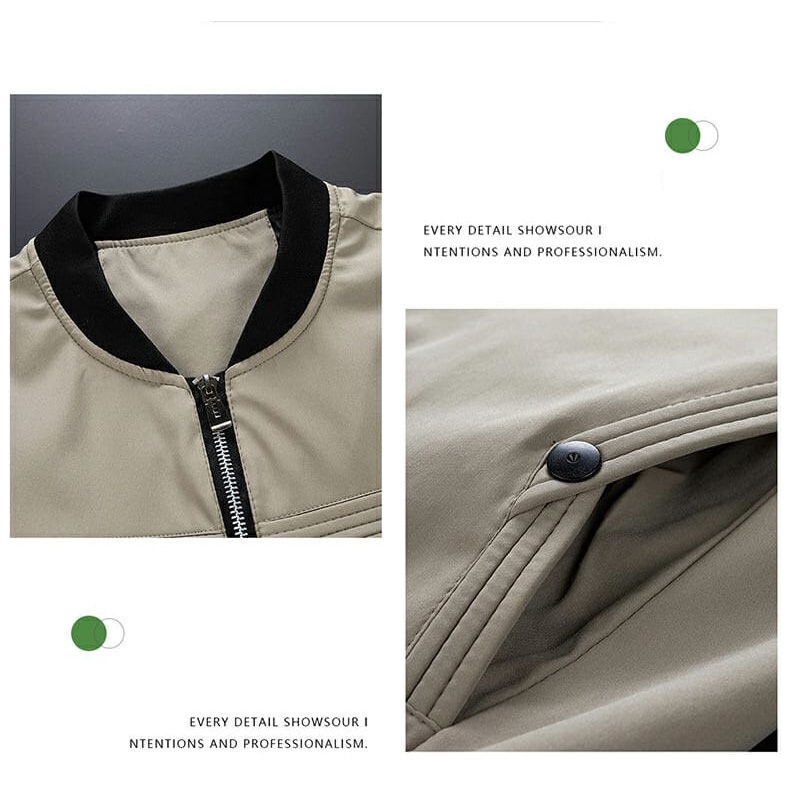 Jaket Pria Bomber Casual Jaket Pria Pamplet Garis Jaket Pria Keren Casual