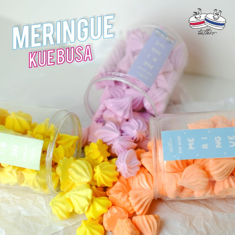 Meringue Cookies Kue Busa Prancis Toples Kecil