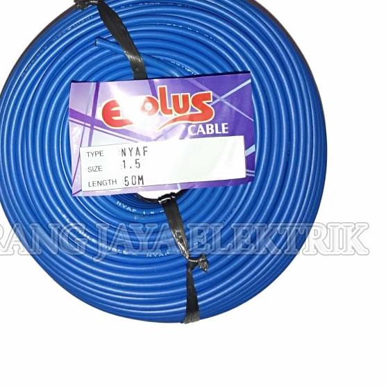 Kabel Listrik Serabut Tunggal 1.5 Evolus Per Roll 50 mtr