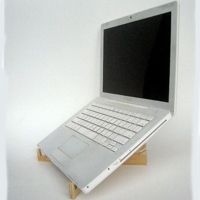 Stand Laptop Kayu / Wooden Riser Laptop / Alas Meja Tatakan Tablet