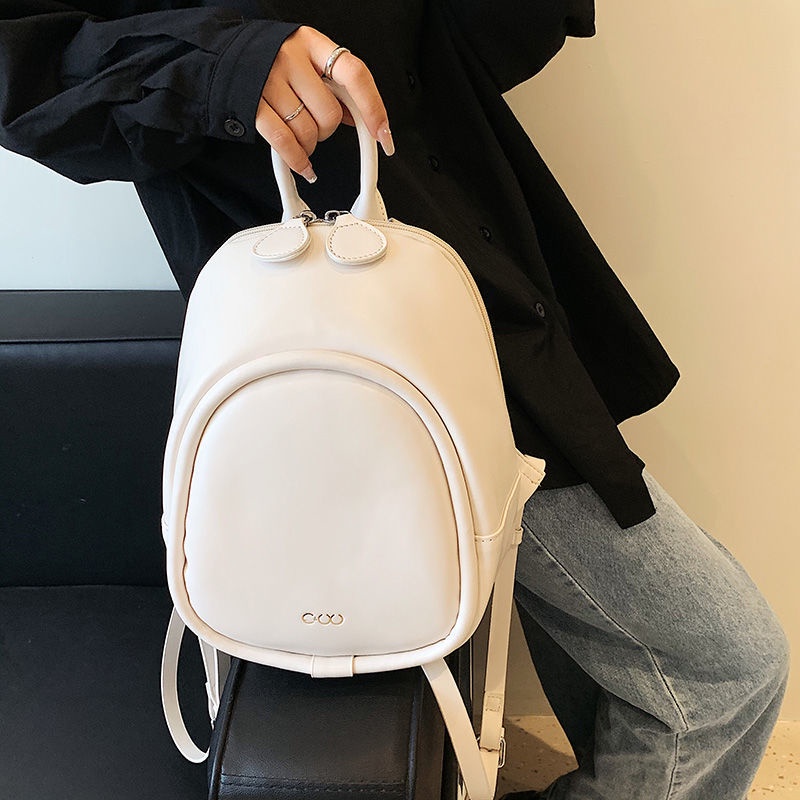 ✿❣◘Niche musim panas ransel off-white senior 2022 tas warna permen baru tas sekolah ransel kecil Eropa yang lembut