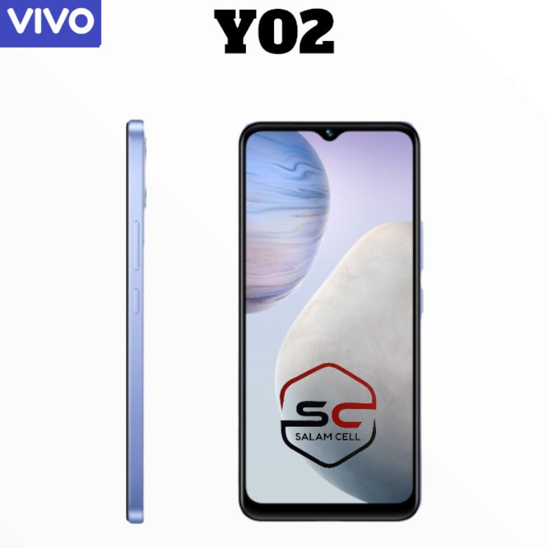 Vivo Y02 Ram 3/32GB Batrrai 5.000mAh Original Garansi Resmi