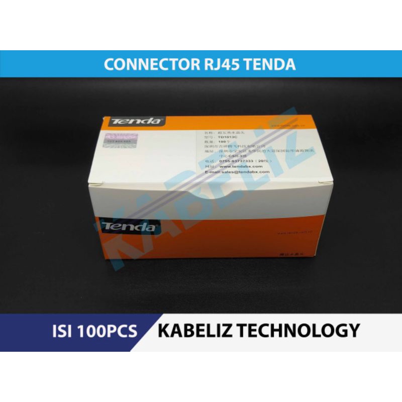 KONEKTOR RJ45 MERK TENDA CONNECTOR RJ45