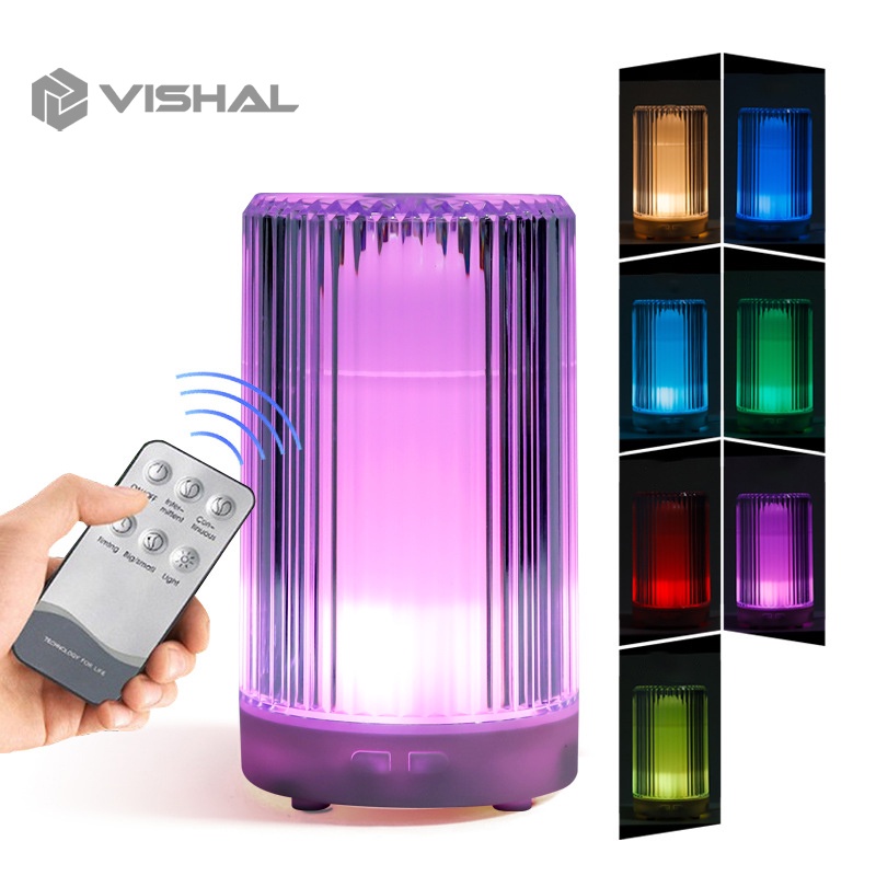 VISHAL Humidifier air diffuser 200ML + Remote Aromatherapy 7 Color Led VS-1857