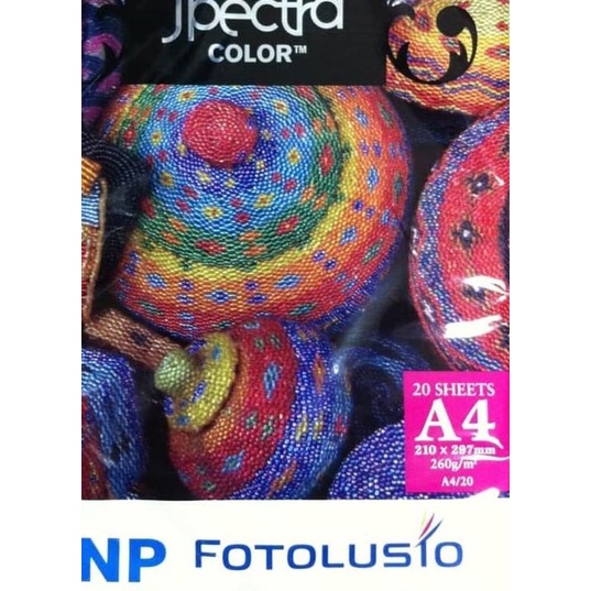 

Kertas Foto Spectra Profesional Glossy 260G A4 - 20LBR Photo Paper