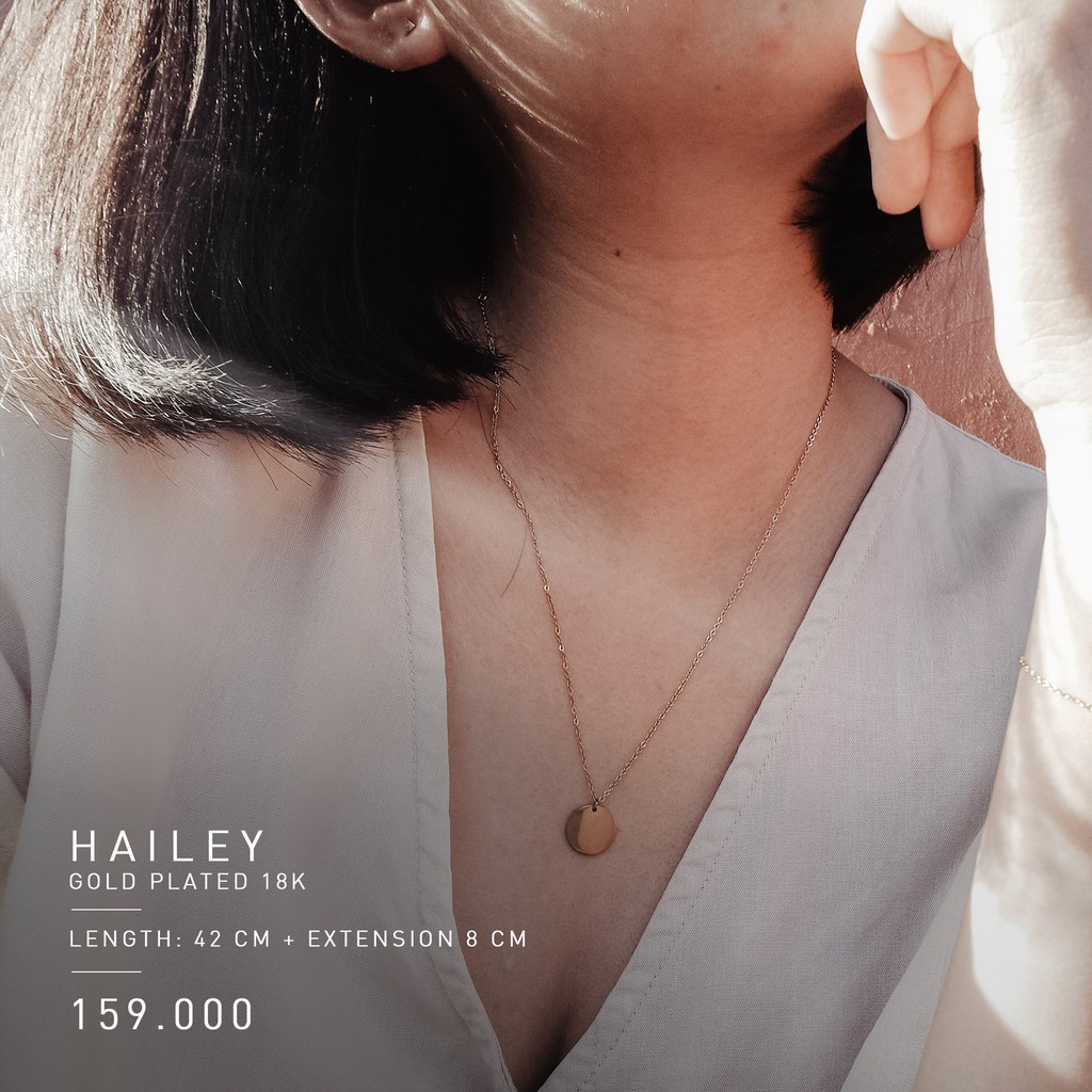 PREMIUM HAILEY NECKLACE (STAINLESS STEEL + 18K GOLD PLATED) - ANTI KARAT