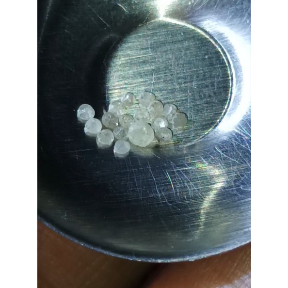 Paket Berlian asli warna putih asap di jual murah untuk mata cincin dan koleksi (code SC7288)