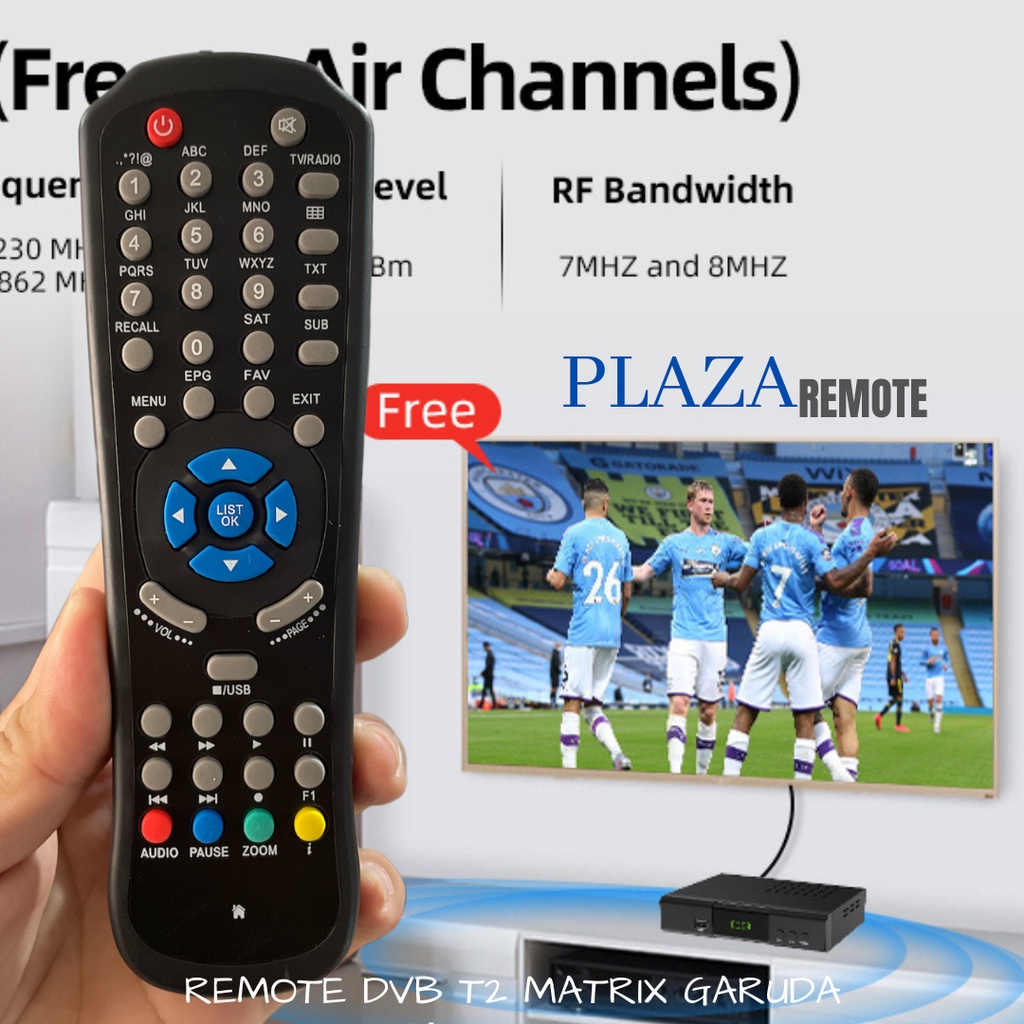 remote receiver parabola matrix garuda tombol zoom