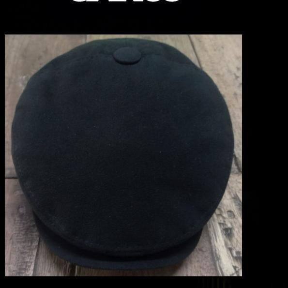 Topi Flat Cap Pet Hat Topi Pelukis Topi Sutradara Topi Copet Klasik - Hitam, S