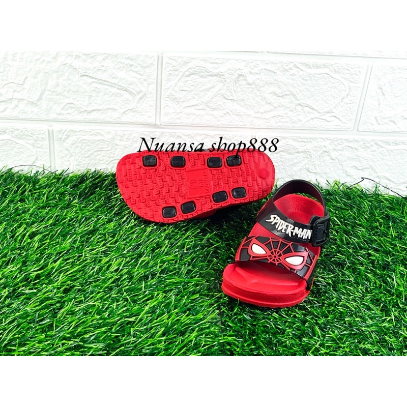 Sandal Anak Laki Laki Tali Belakang Bahan Karet Motif Spiderman Terbaru Size 20-25