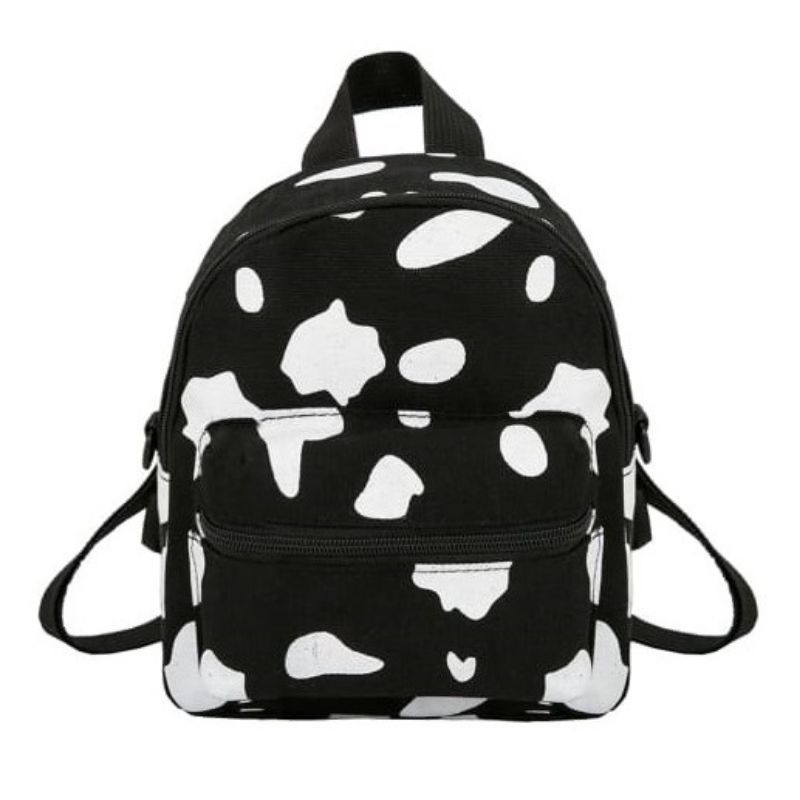 Tas Ransel Wanita mini motif Cow motif sapi remaja kekinian viral