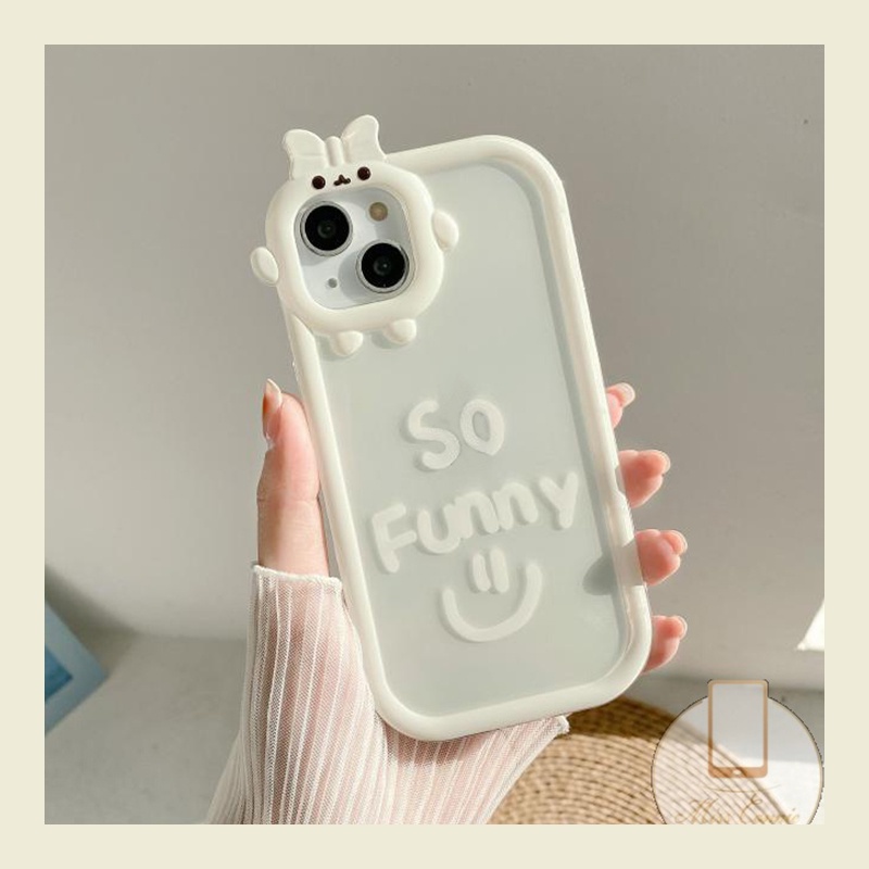 Case Lensa 3D Bow Little Monster Untuk Samsung A14 A04 A03 A32 A04E A52 A12 A53 A03s A50s A13 A50 A51 A23 A52s A31 A04s A30s A22 A21s A33 A73 A02s A11 A71 Huruf Lucu Smile Soft Case