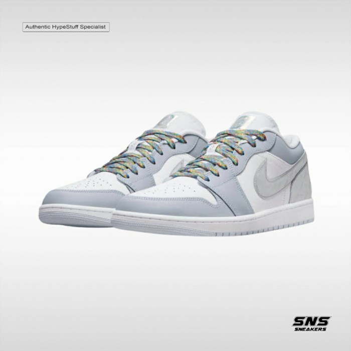 Air Jordan 1 Low SE Tear Away Silver BNIB 100% Authentic Original