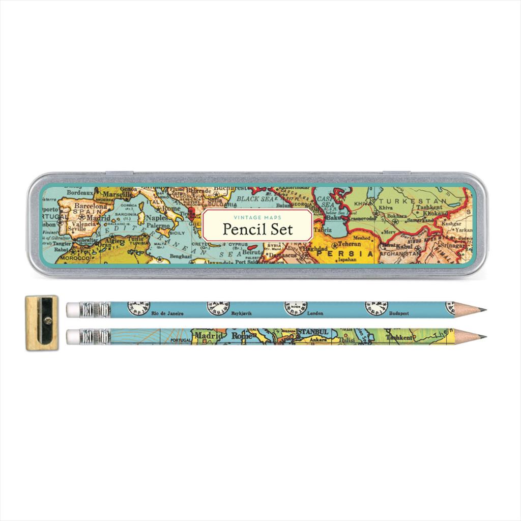 

Cavallini Vintage Maps Pencil Set