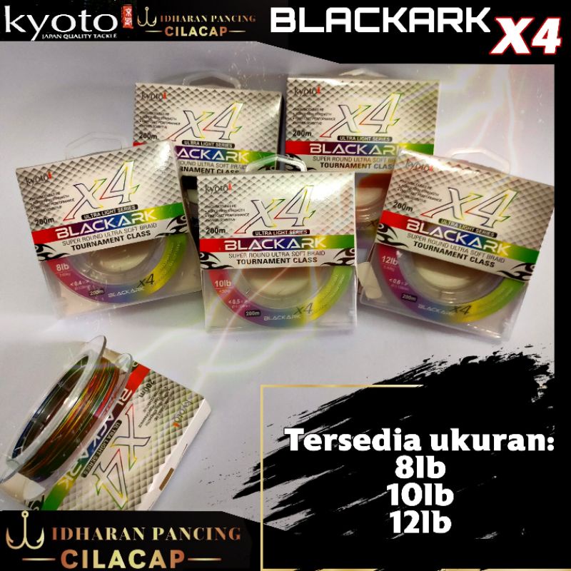 SENAR PE KYOTO BLACKARK X4 MULTICOLOUR 200 m