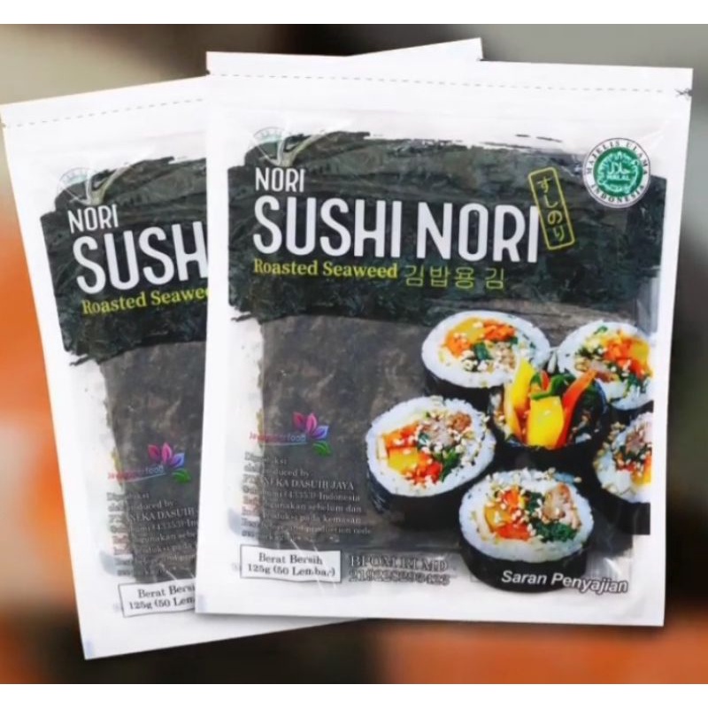 

RB JAVA SUSHI NORI SEEWEED RUMPUT LAUT PANGGANG HALAL 5/10/20/50 LEMBAR