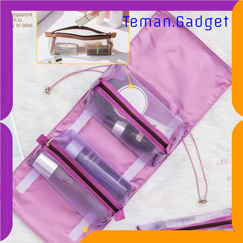 TG-TRV LEEGOO Tas Make Up 4 in 1 Roll Portable Organizer Make Up Pouch - LG041