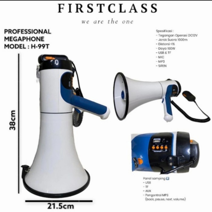 

Megaphone Corong Firstclass H99T Original Speker Firstclass H 99T