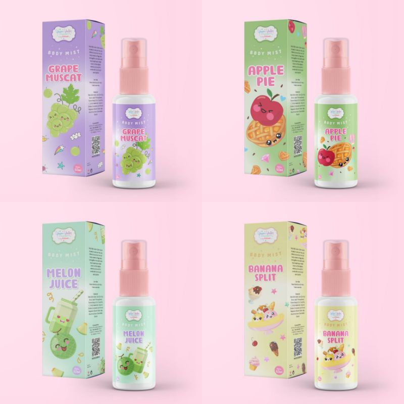 YEPPU-YEPPU BY KIYOWO BODYMIST DESSERT SERIES 60ML BPOM