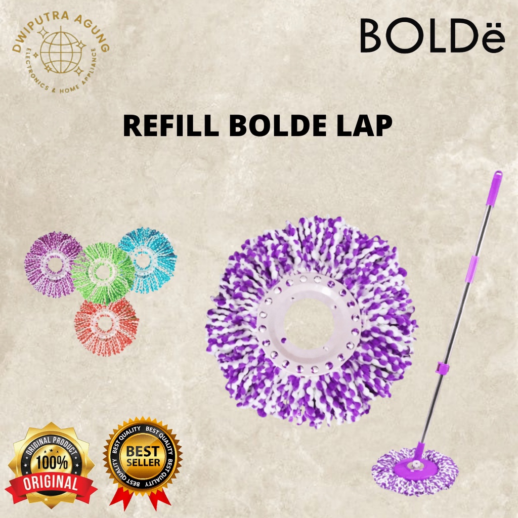 Jual Refill Bolde Lap Pel Bolde Kain Lap Pel Super Mop Bolde Ori