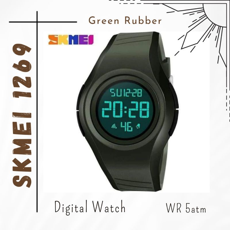 JAM TANGAN SKMEI ORIGINAL 1269 GREEN