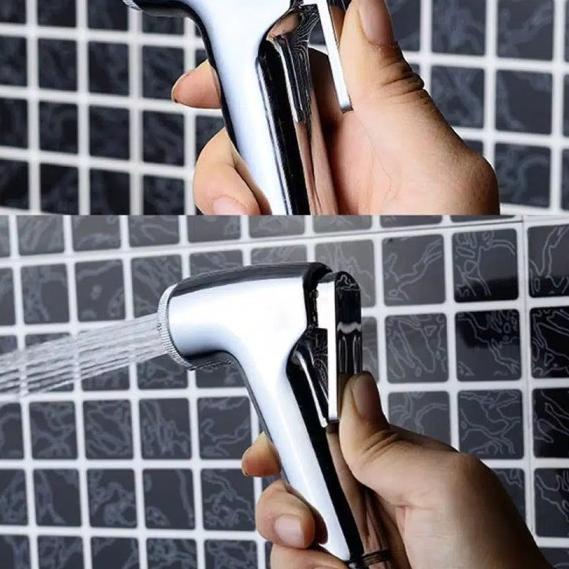 Jet Shower Kloset Toilet Closet Cebok WC Semprotan Duduk Kamar Mandi - Panjang 1,2 m
