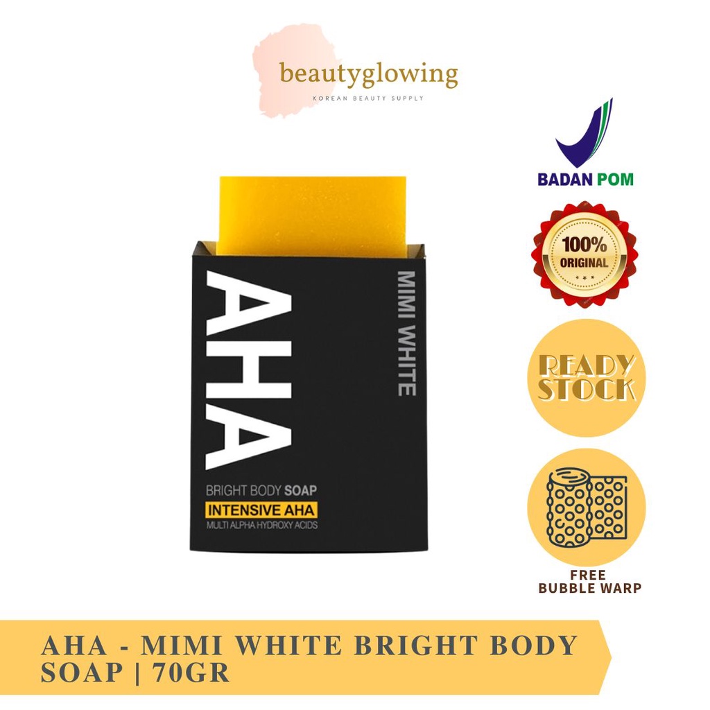 AHA Mimi White Bright Body Soap 70 GR