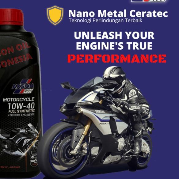 Axson Fully Synthetic Motorcycle Oil 10W-40