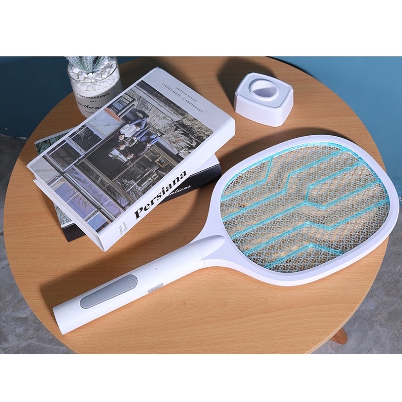 Mosquito Swatter 2 in 1 Lampu LED Raket Nyamuk dan Perangkap Nyamuk | Mosquito Catcher LED import