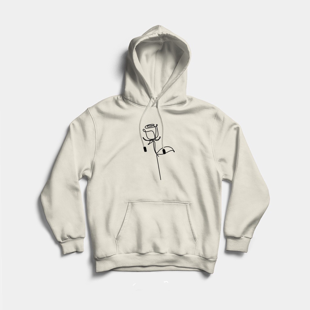 Sweaterpolos Hoodie Jumper ROSES ( Sablon ) Unisex Pria &amp; Wanita