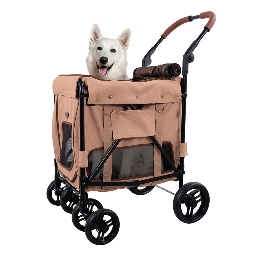 PET STROLLER IBIYAYA GIANT WAGON PEACH/ STROLLER ANJING BESAR
