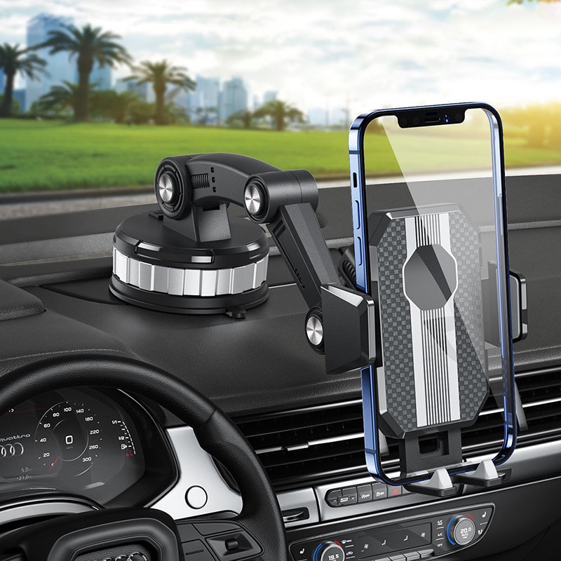 Holder Hp Mobil 4 in 1  Dudukan Handphone Universal Untuk Pemasangan Di Dashboard Kaca Meja Car Holder Multifungsi