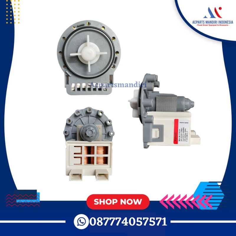 Motor drain pump mesin cuci Multi universal ASKOLL