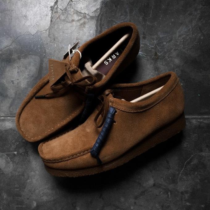 CLARKS WALLABEE COLA SUEDE ORIGINAL