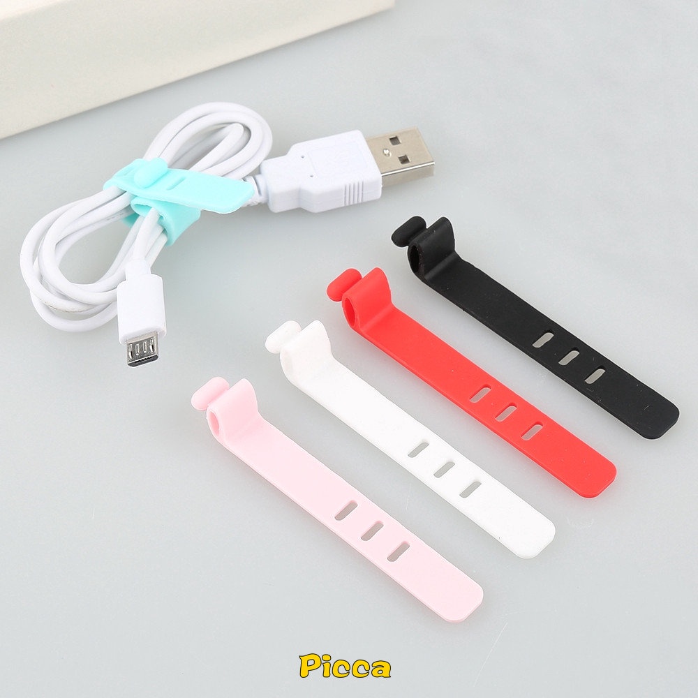 1 Pc Pelindung Kabel USB Earphone Bahan Silikon Model Spiral Untuk iPhone Android