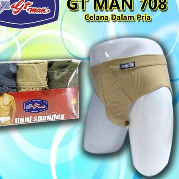 CD GT MAN 708 Celana Dalam708 Kuwl Underwear | Paket 1 pouch isi 3 pcs - 708 GT MAN, XL