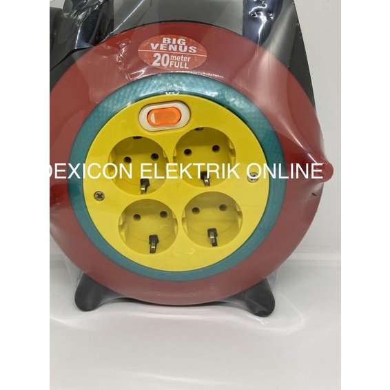 Kabel roll/ kabel gulungan/roll kabel/kabel box/colokan listrik murah - kabel 20 meter