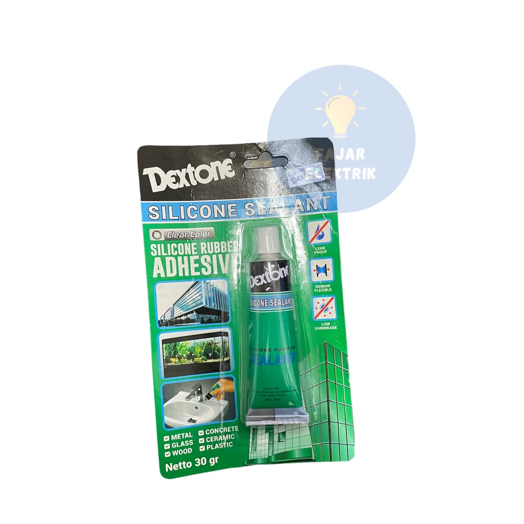 DEXTONE SEALANT CLEAR BENING LEM KARET SILICONE