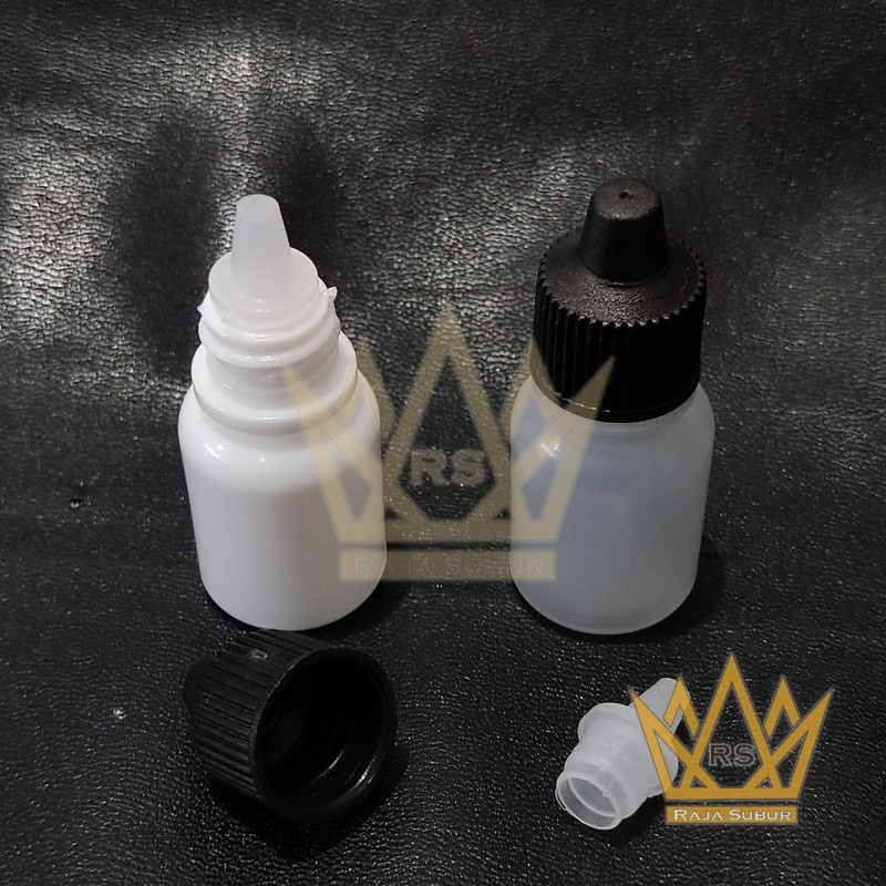 CC BOLONG botol tetes 10ml GENDUT LANCIP plastik putih natural 10 ml
