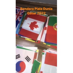 Bendera Piala Dunia Renceng / Bendera World Cup 32 Negara / Dekorasi - Kecil 32 Negara