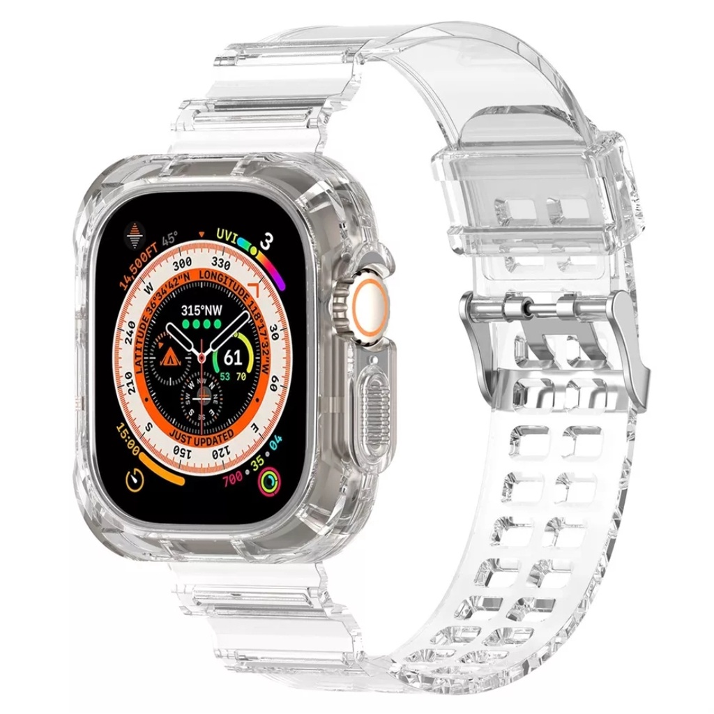 Strap Case Transparan Apple Watch ULTRA 49MM Tali jam Iwatch