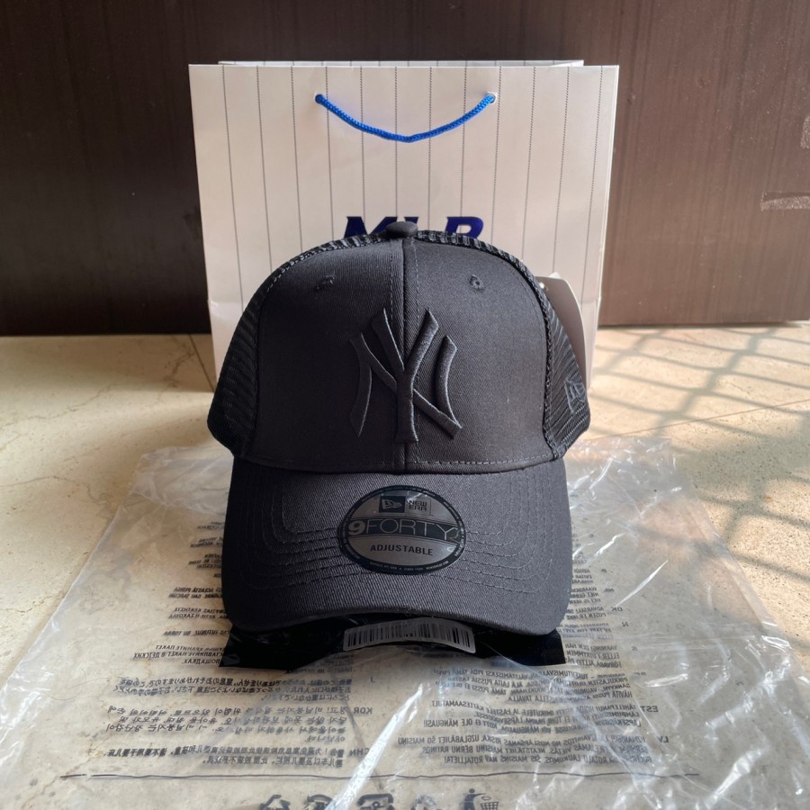 TOPI BASEBALL MLB NY TRUCKER ORIGINAL FULL BLACK