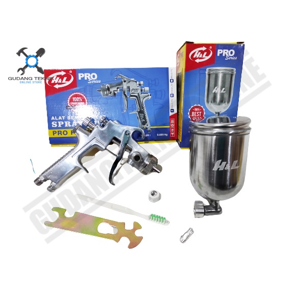 Spray Gun Tabung Atas Bawah F75 F100 HL HNL H&amp;L / Alat Semprot Semprotan Cat Spraygun F 75 100 Tabung Bawah HNL