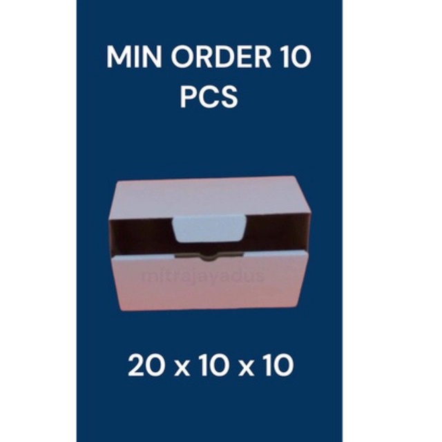 

kardus packing box pizza diecut 20x10x10 PUTIH