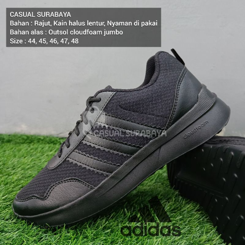 SEPATU SEKOLAH KERJA HITAM POLOS 44 - 48