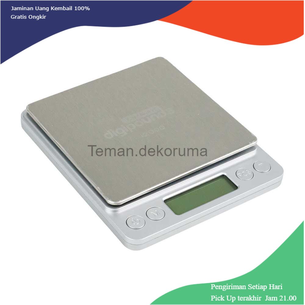 TD - PR Taffware Digipounds Timbangan Dapur Digital 1kg Akurasi 0.1g - i2000