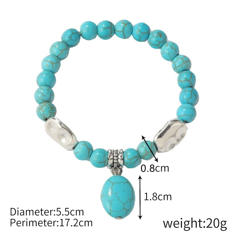 SIY Turquoises Stone Beads Gifts Bracelet Women Jewelry for Party Wedding