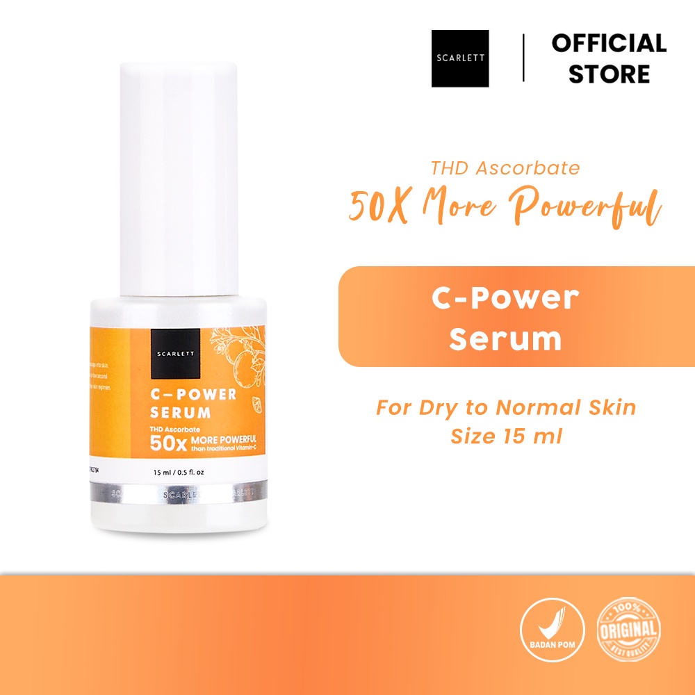 ❤️ Pamelo ❤️ Scarlett Whitening BPOM SALE 100% RESMI ORIGINAL SCARLET SCARLETT BY FELICYA ANGELISTA-❤️C-Power Serum❤️