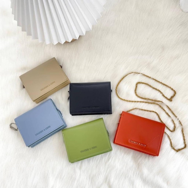 Dompet Wanita CK Dompet Kecil Mini Snap Button
