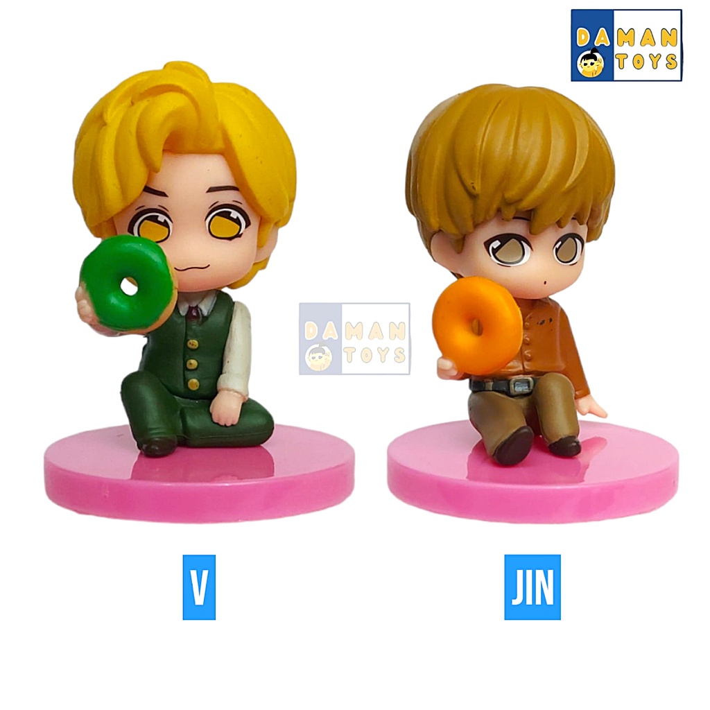 Figur Pajangan bts tiny tan Jungkook Jimin V Jhope hide seek Suga Patung Hiasan toppermini Figure Merchandise